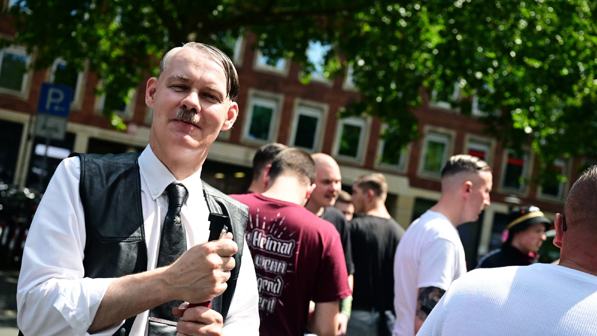 Demonstration von Neonazis in Münster