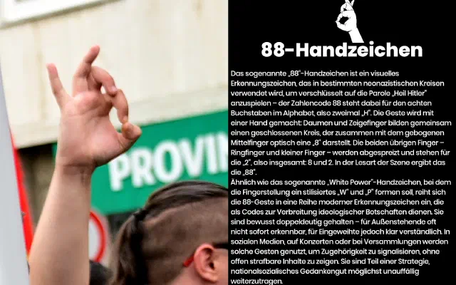 Tafel zu 2x8-Handzeichen