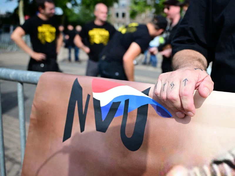 NVU/JN-Demonstration in Uden (NL)
