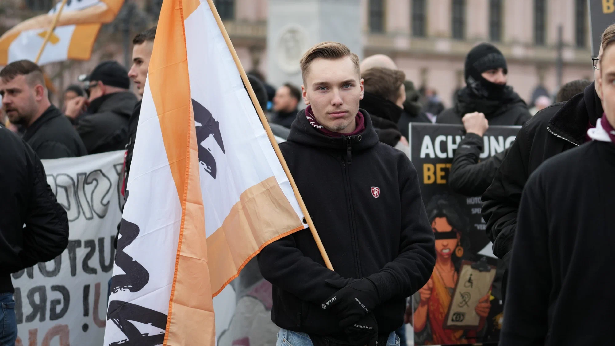 Demonstration von JN, "Heimat" und DJV in Berlin