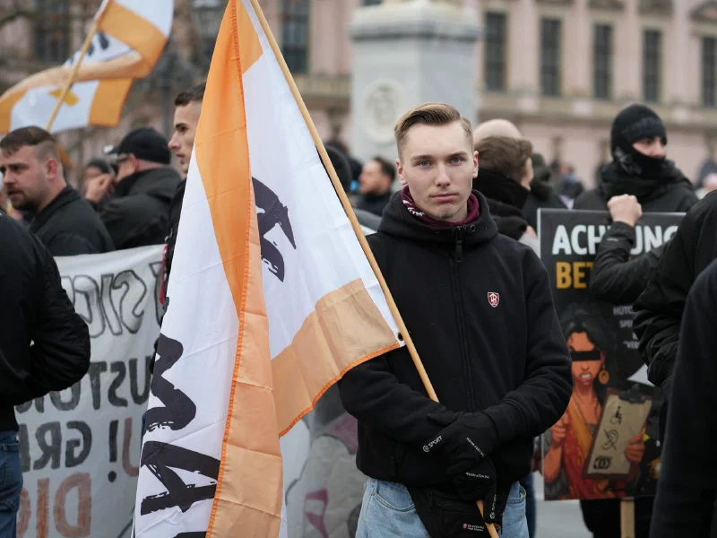 Demonstration von JN, "Heimat" und DJV in Berlin