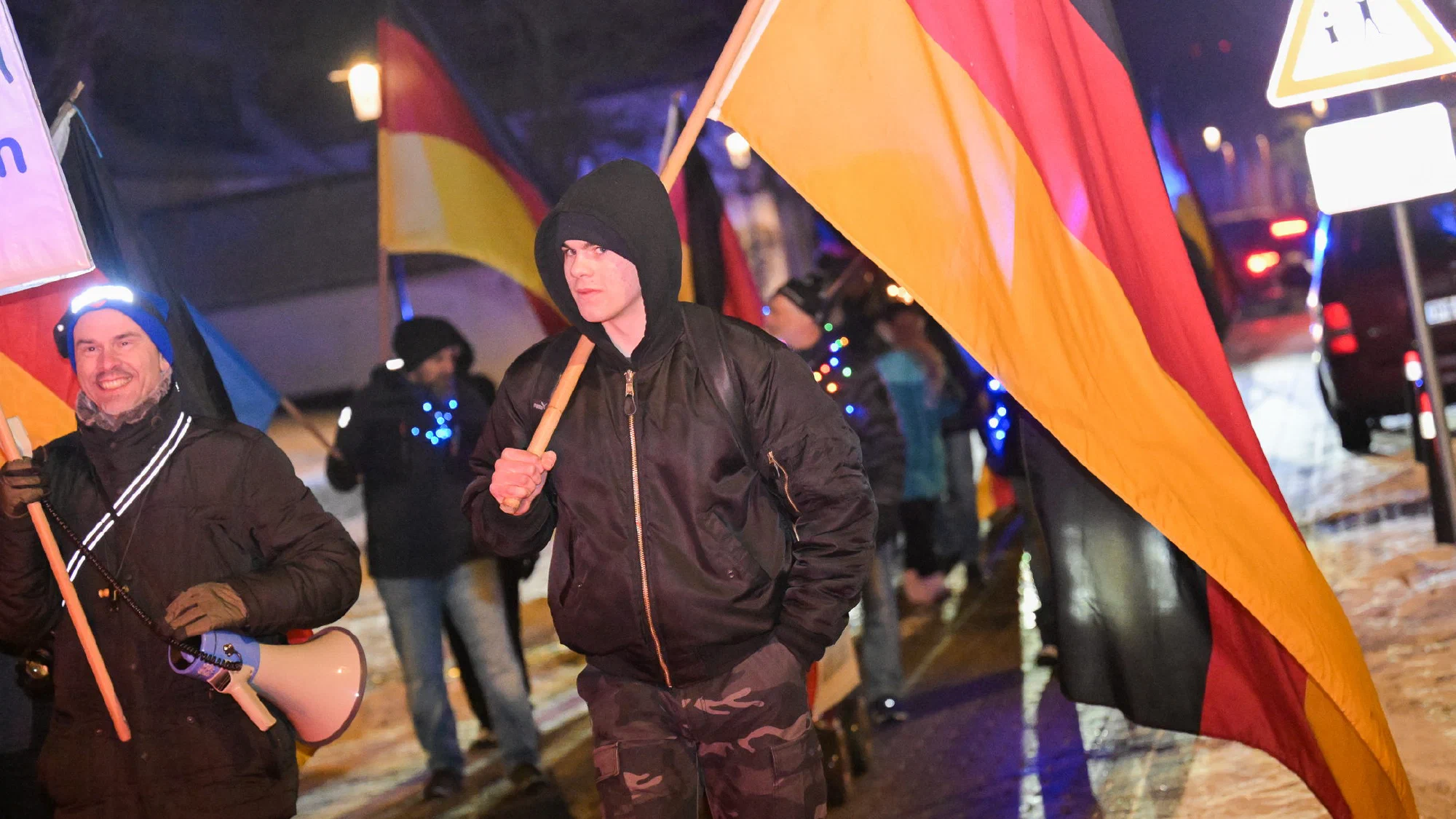 AfD-Demonstration in Bassum (Niedersachsen)