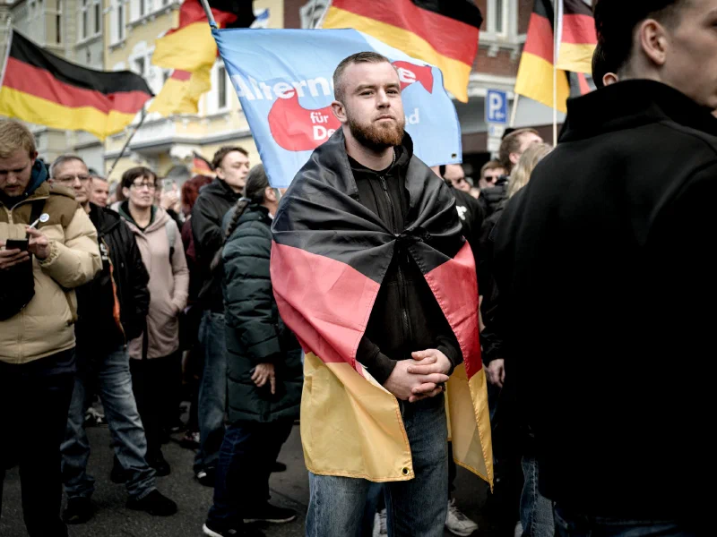 AfD-Demonstration in Neumünster