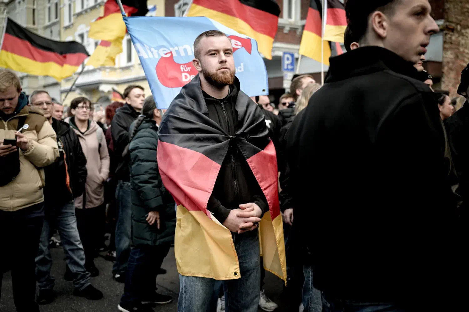 AfD-Demonstration in Neumünster