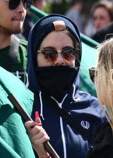 Demonstration der neonazistischen Splitterpartei "Neue Stärke" III.Weg am 03.09.2022 in Magdeburg