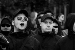 Demonstration von Neonazis in Hamburg 2012