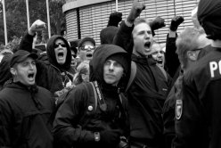 Demonstration von Neonazis in Hamburg 2012