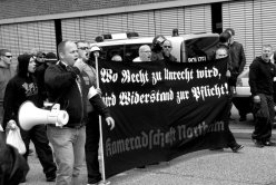 Demonstration von Neonazis in Hamburg 2012