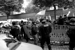 Demonstration von Neonazis in Hamburg 2012