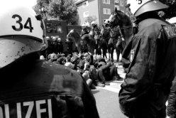 Demonstration von Neonazis in Hamburg 2012