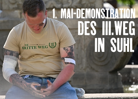 Demonstration von Neonazis in Suhl
